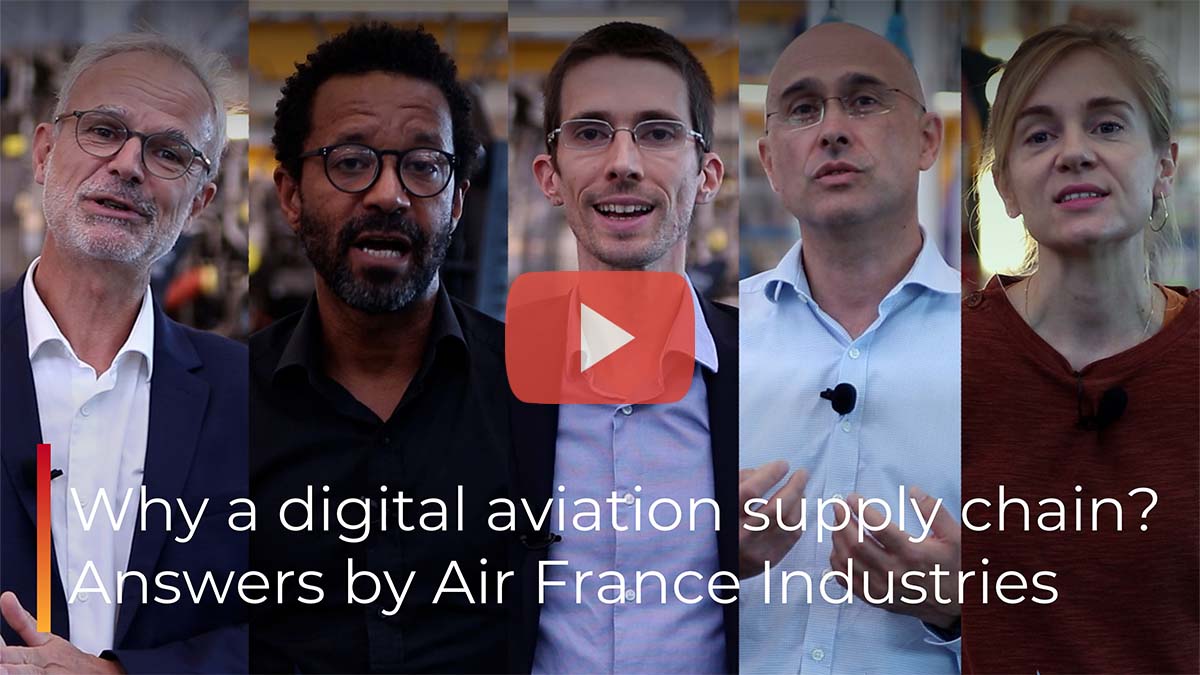 Perché una supply chain dell'aviazione digitale? Risposte di Air France Industries