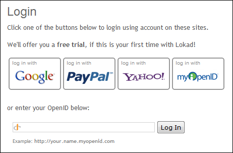 OpenID login of Lokad