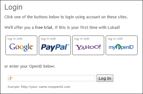 LokadのOpenIDログイン