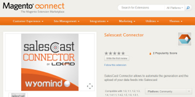 Extension Magento pour Salescast publiée