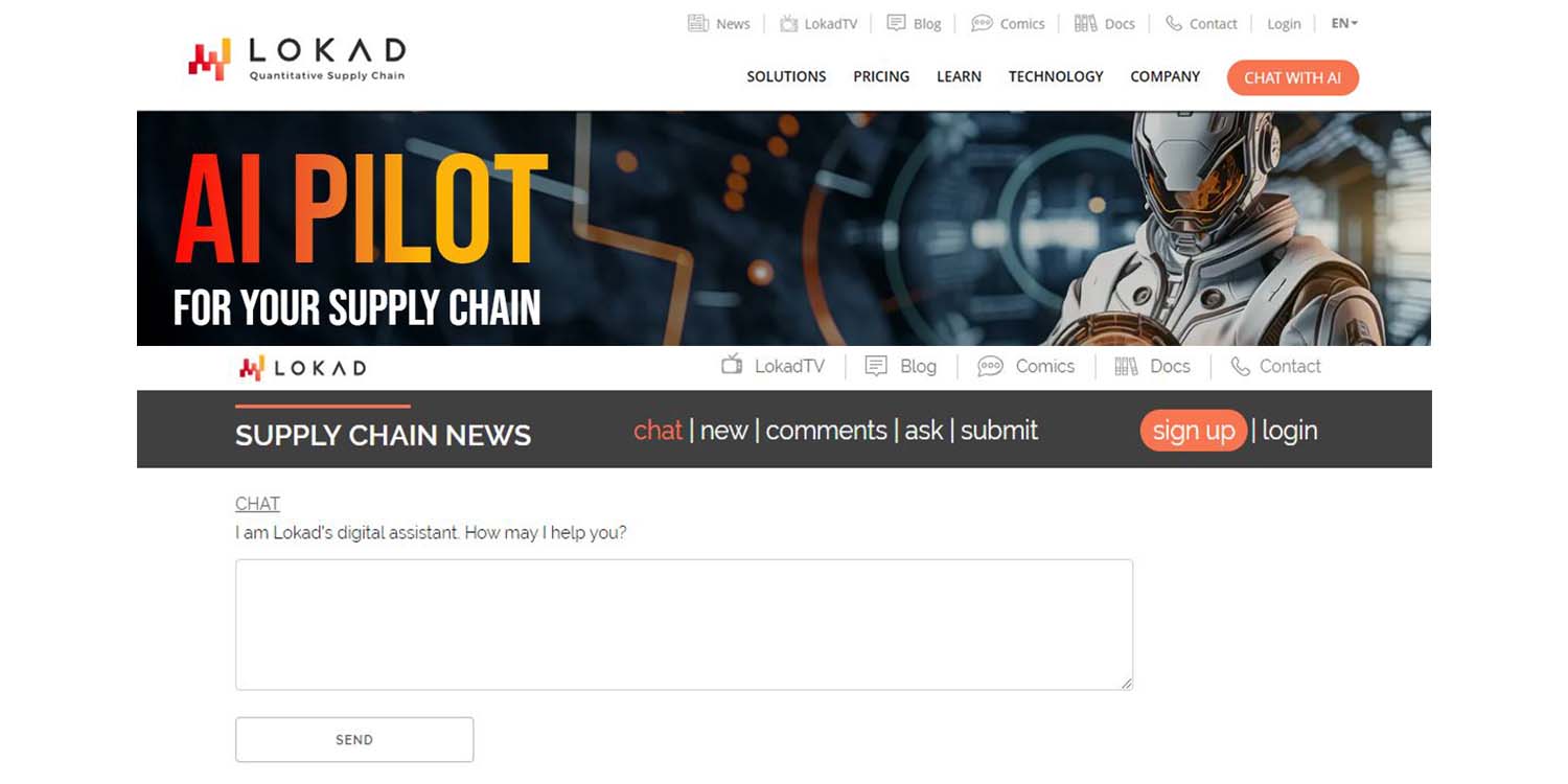 AI-Chatbot für Supply Chains und Lokad