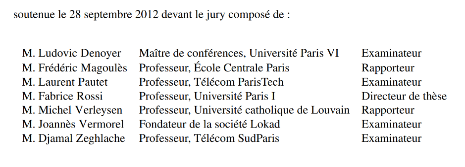 Jury des algorithmes de classification