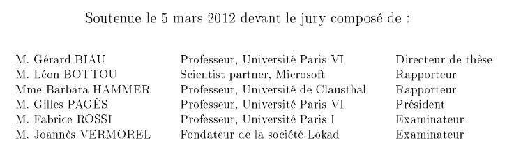 Jury d'Apprentissage à grande échelle