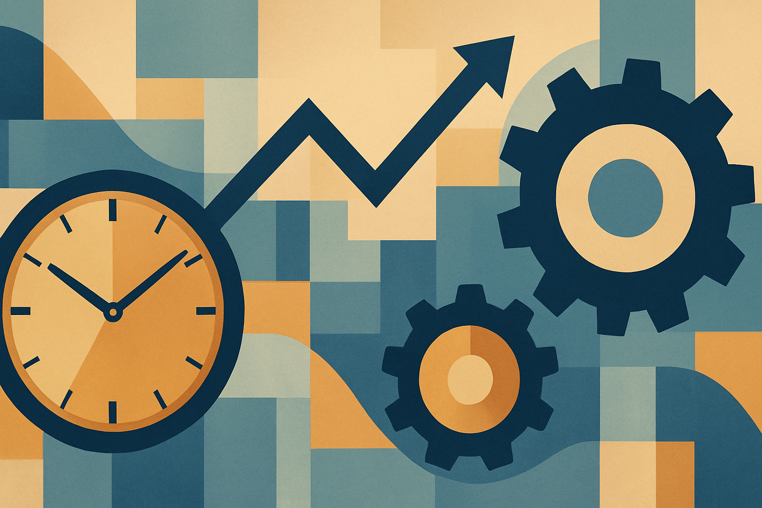 abstract image on time in supply chain