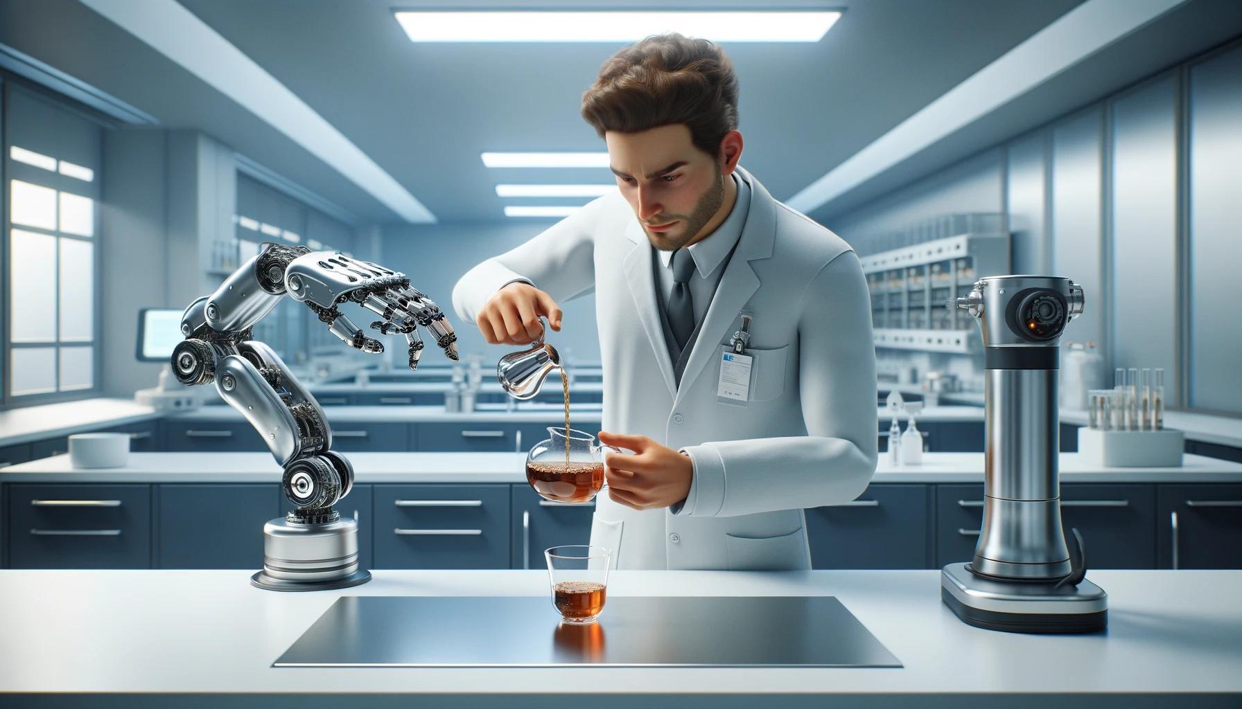 A scientist teaches an AI how to pour tea.