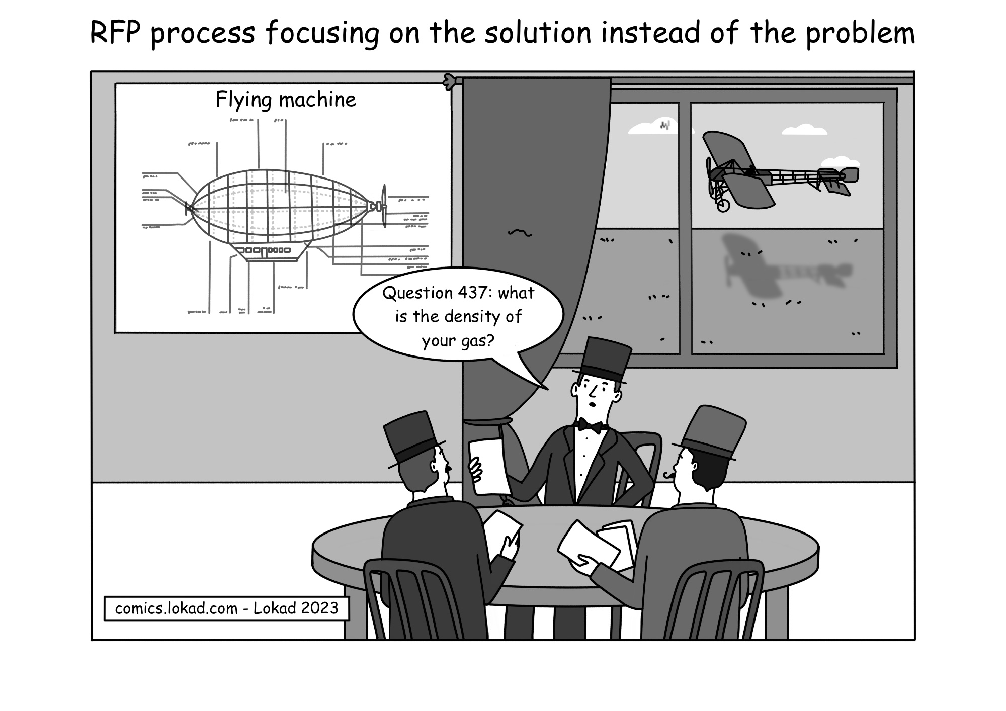 Proceso RFP centrándose en la solución en lugar del problema
