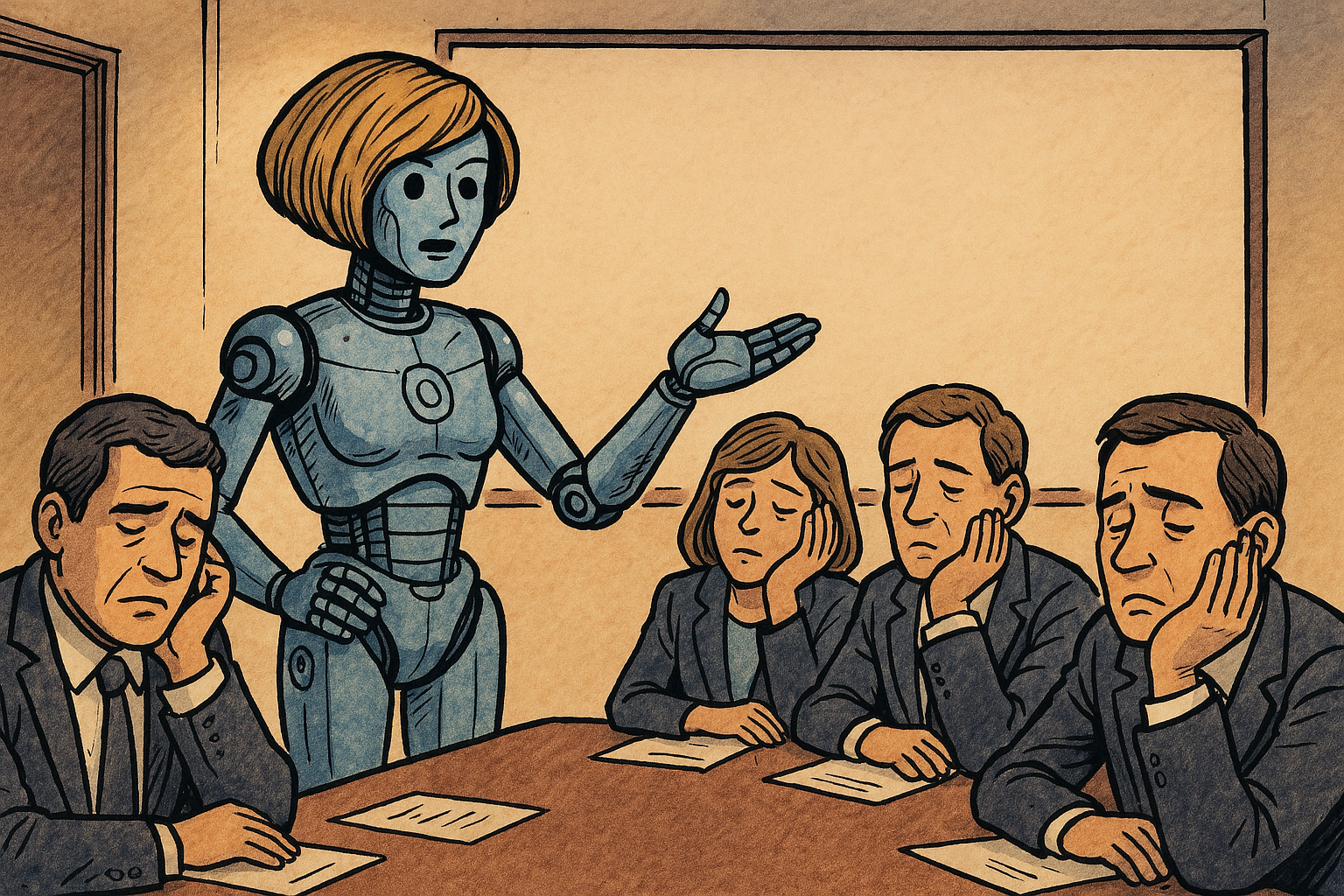 Карен ИИ на собрании