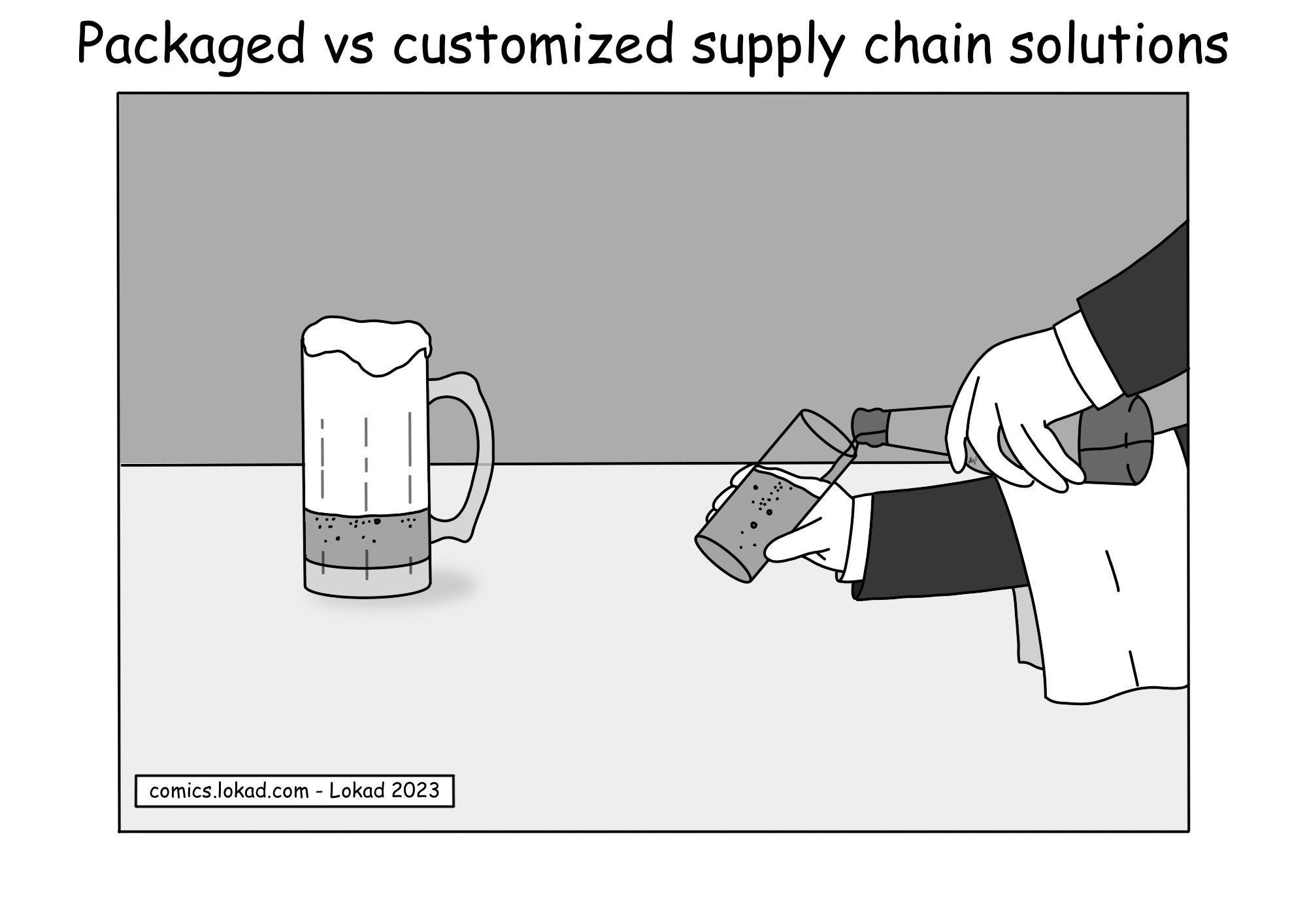 Soluciones de supply chain empaquetadas vs personalizadas