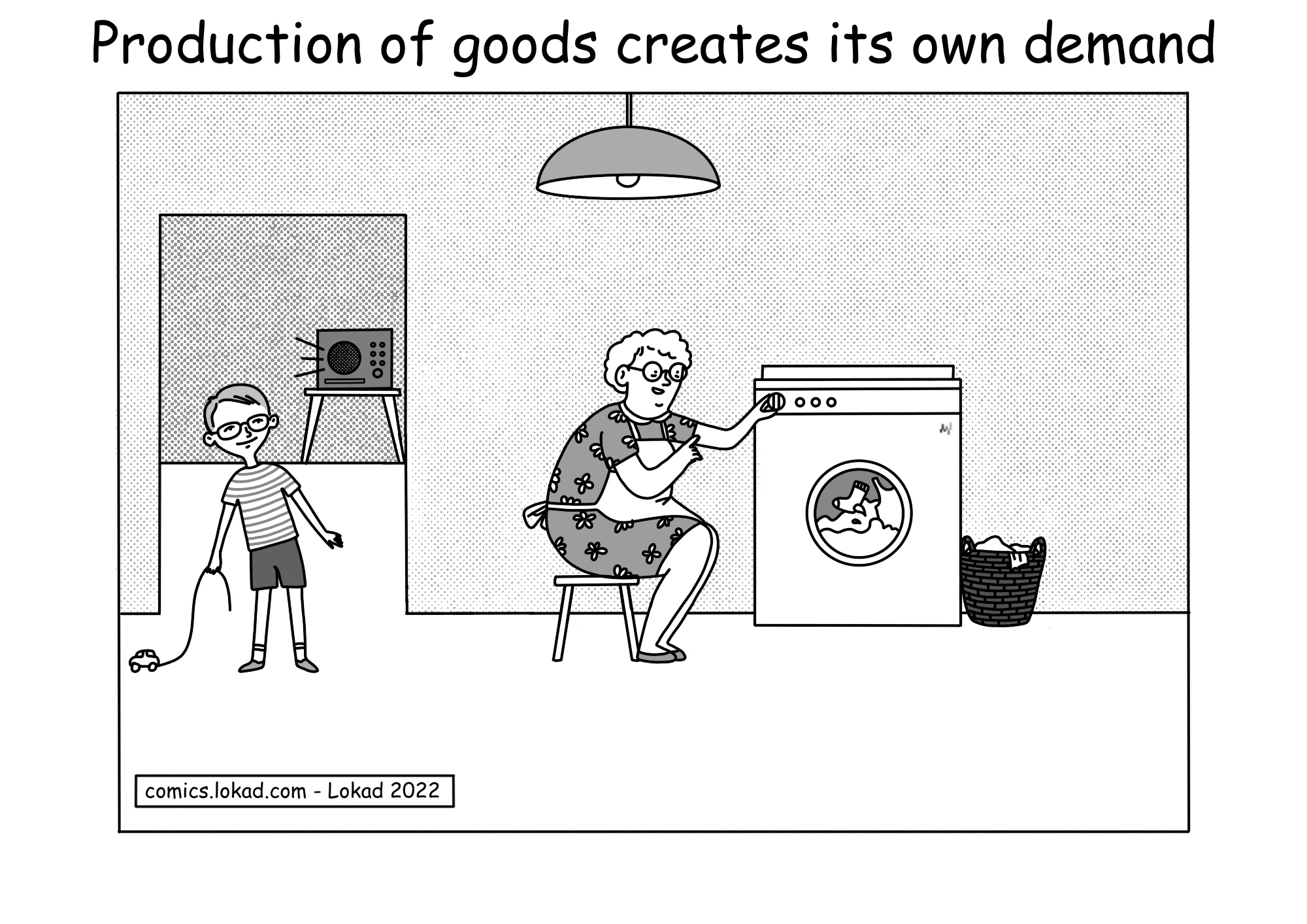 Production of goods creates its own demand