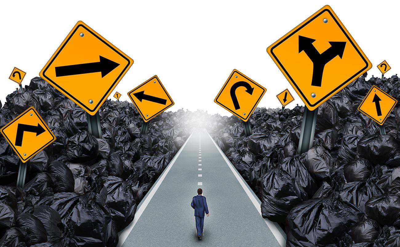 Abstraktes Diagramm, das die Komplexität einer supply chain veranschaulicht