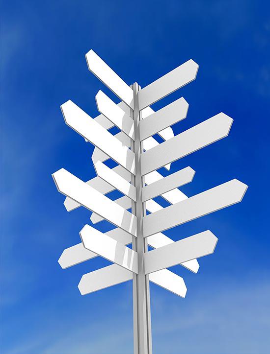 Abstraktes Diagramm, das die Komplexität einer supply chain veranschaulicht